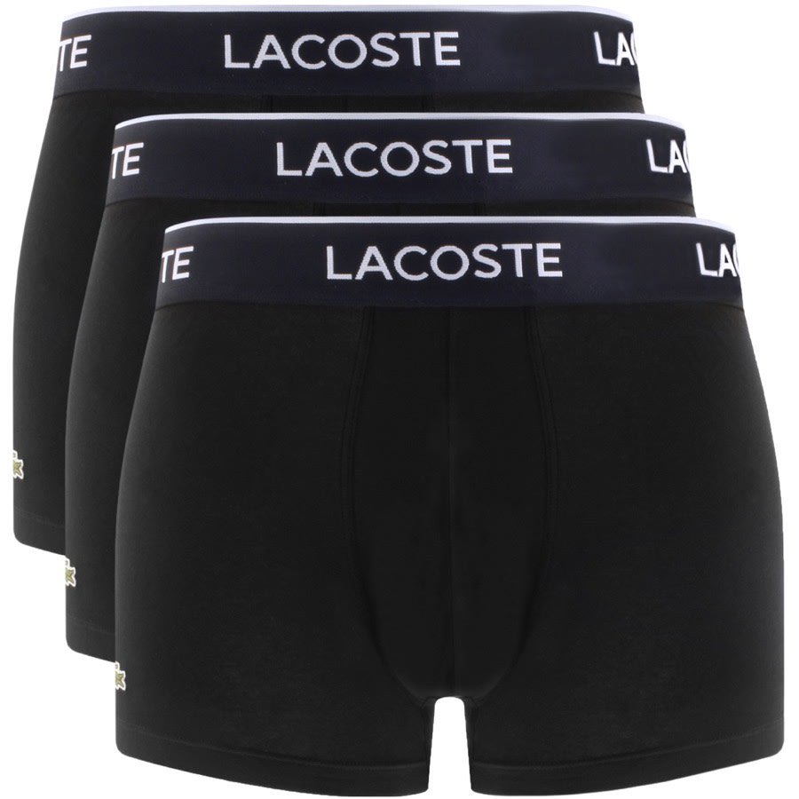 Alternative Image for ProductLacoste Underwear Triple Pack Boxer Trunks Black1